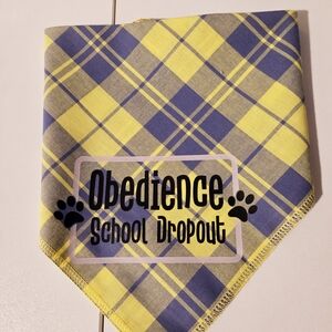 Plaid Dog Bandana with Fun Print